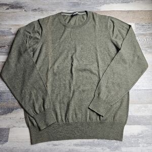 Faherty Reseeve Men's Medium Crewneck Sweater Army Green